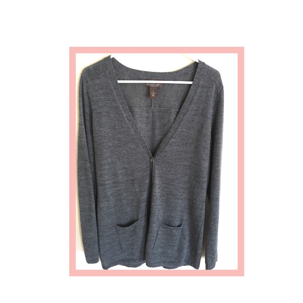 Fenn Wright Manson 100% wool cardigan size L